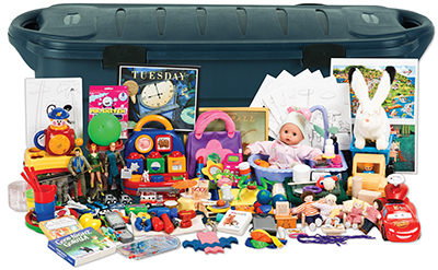 ADOS-2 komplett, foto på materialet