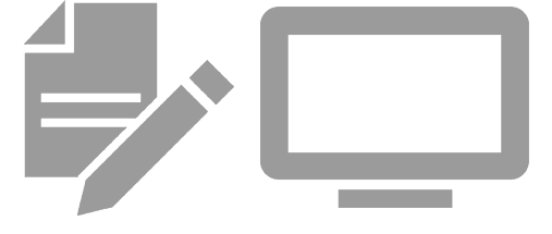 Pappersversion och digital version, illustrationer